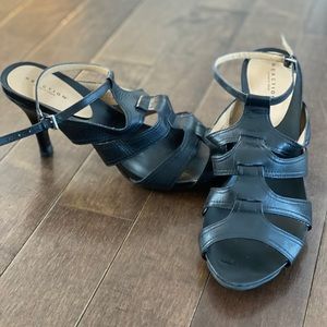 Woman’s Black Gladiator Heels by Kenneth Cole